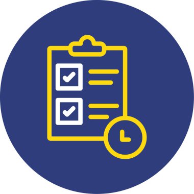 Kontrol listesi modern simgesinin vektör illüstrasyonu