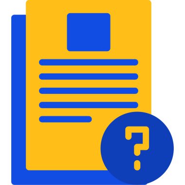 Belge simgesinin vektör illüstrasyonu