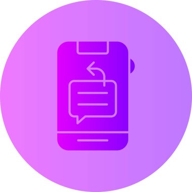 Akıllı telefon simgesinin vektör illüstrasyonu