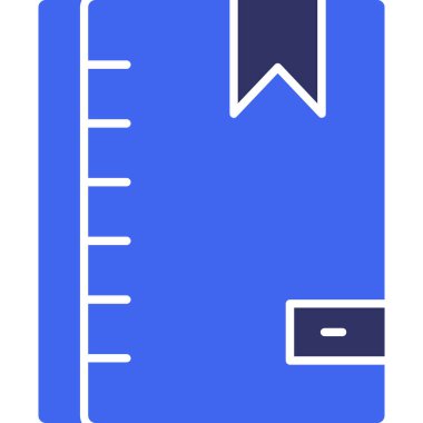 kitap web simgesi, basit vektör illüstrasyonu