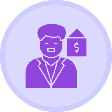 İş adamı. Basit illüstrasyon