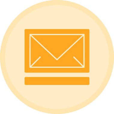 zarf posta simgesi, vektör illüstrasyon tasarımı