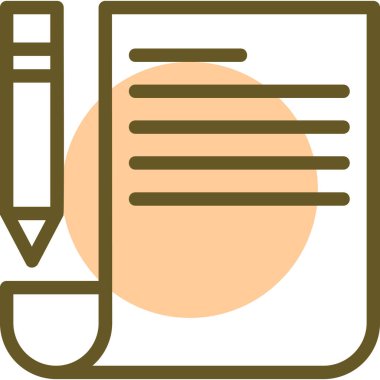 belge simgesi vektör illüstrasyonu