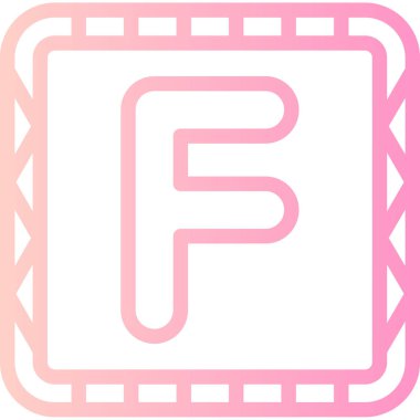 f logo simgesi şablonu