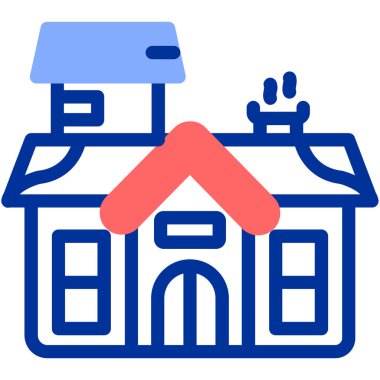 Ev simgesinin vektör illüstrasyonu