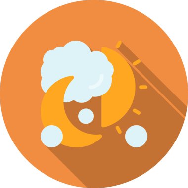 Bulut. Web simgesi basit illüstrasyon