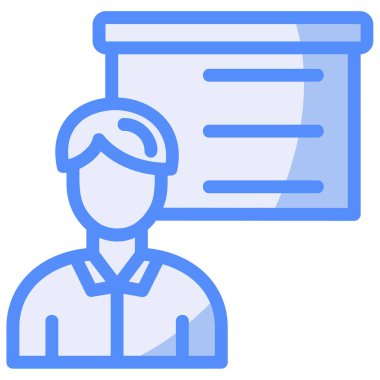 Adamım. Web simgesi basit illüstrasyon