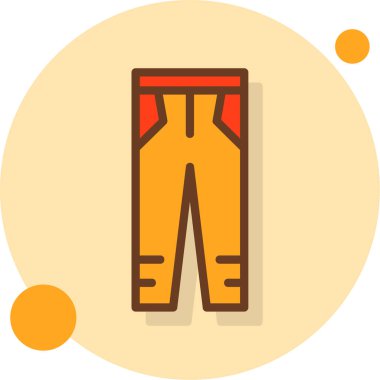 Pantolon. Web simgesi basit illüstrasyon