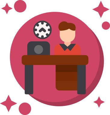 Müşteri servisi. Basit vektör illüstrasyonu