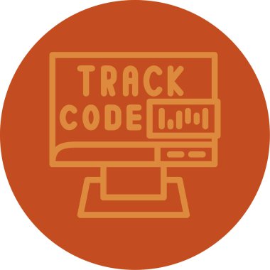 Kod simgesinin vektör illüstrasyonu