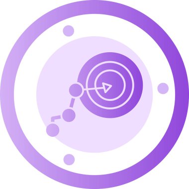 Pusula. Web simgesi basit illüstrasyon