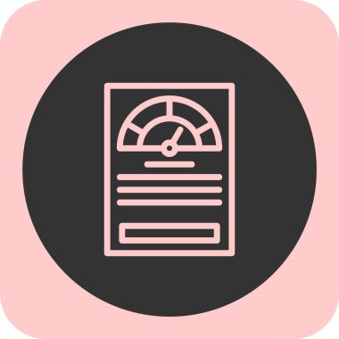 Belge simgesinin vektör illüstrasyonu