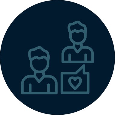 İnsan simgesinin vektör illüstrasyonu