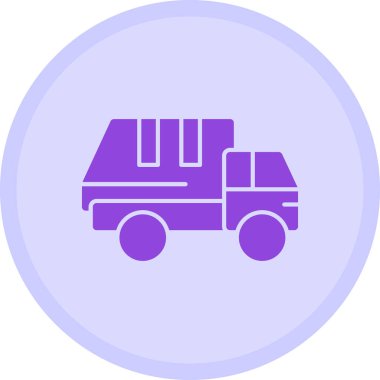 Kamyon. Web simgesi basit tasarım