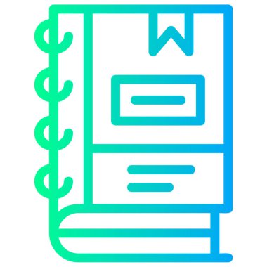 Kitap. Web simgesi basit illüstrasyon