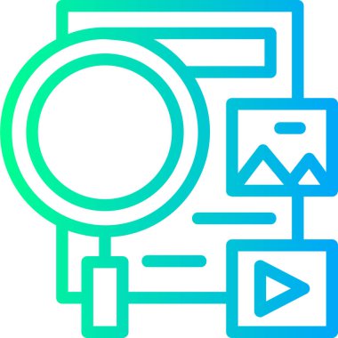 veri analiz web simgesi basit illüstrasyon