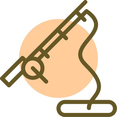 Tek bir izole simgenin vektör illüstrasyonu