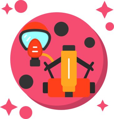 uzay uzaylısı düz tasarım vektör resimleme simgesi