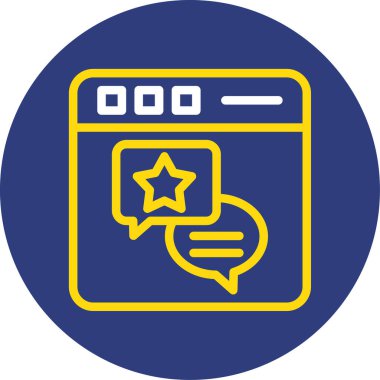 Web simgesi vektör illüstrasyonu