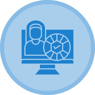 Bilgisayar vektör simgesi modern basit vektör illüstrasyonu