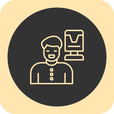 Çağrı merkezi ikon vektör illüstrasyonu