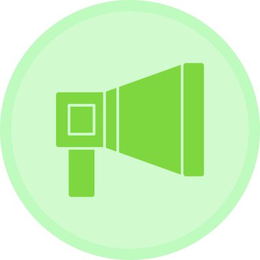 Megafon. Web simgesi basit illüstrasyon