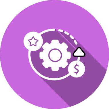 Dolar. Web simgesi basit illüstrasyon