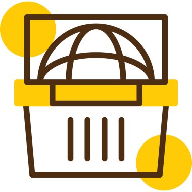 Sepet dükkanı simgesi - taslak biçiminde