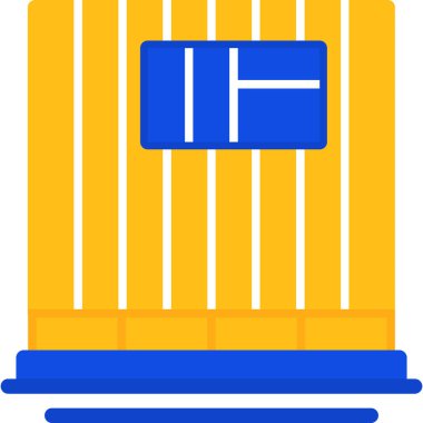 bina simgesi, vektör illüstrasyonu