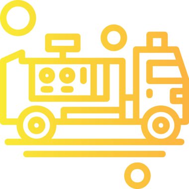 araba tamir servisi simgesi düz stil