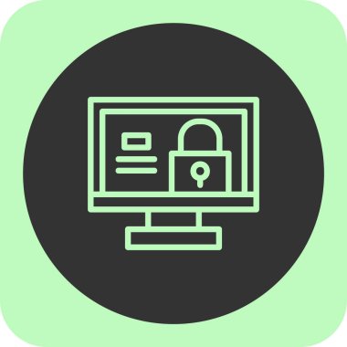 Ağ güvenlik simgesi soyut arkaplanda izole edildi