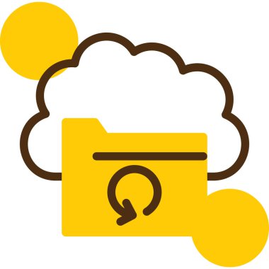 bulut depolama simgesi - taslak biçimi