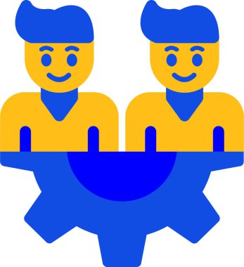 İnsanlar. Web simgesi basit illüstrasyon