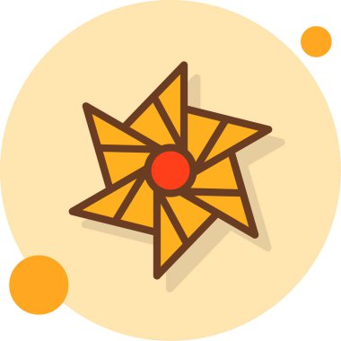 Yıldız. Web simgesi basit illüstrasyon