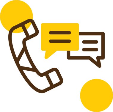 Telefon simgesi vektör illüstrasyonu