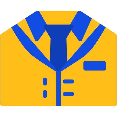 Ceket. Web simgesi basit illüstrasyon