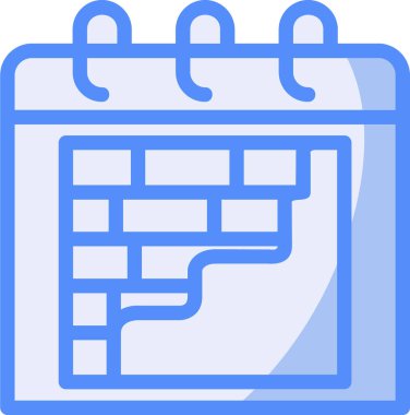 Takvim tarihi simgesi. özet takvim tarihi vektör rengi düz izole