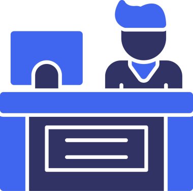 iş masası simgesi - taslak biçimi