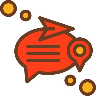 Harita işaretleyici. Web simgesi basit illüstrasyon