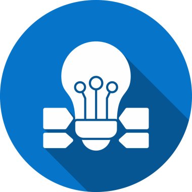 Ampul. Web simgesi basit tasarım