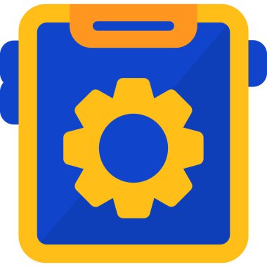 Teçhizat Web simgesi basit illüstrasyon