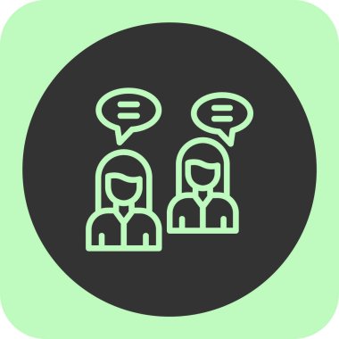 konuşma balonu simgesi, vektör illüstrasyonu