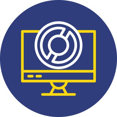 Seo simgesinin vektör illüstrasyonu