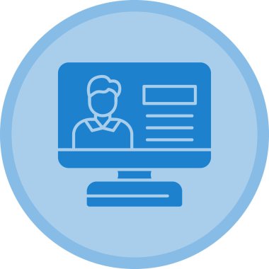 Web vektör satırı simgesi