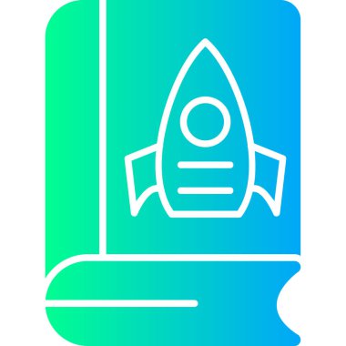 Roket. Web simgesi basit illüstrasyon