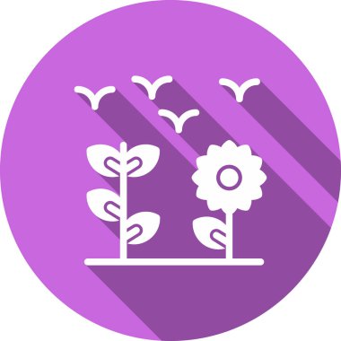 Bir ağaç simgesinin vektör illüstrasyonu