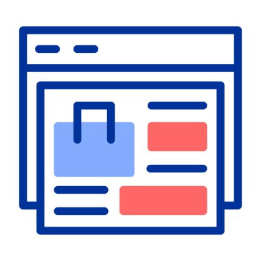 Web simgesi, vektör illüstrasyonu