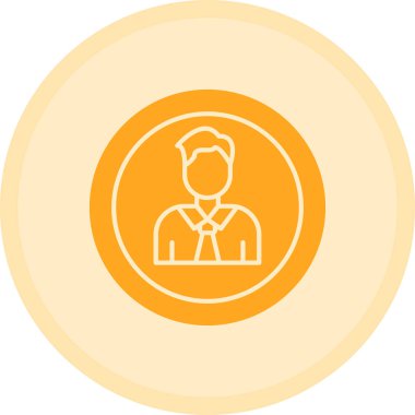 Modern insan simgesinin vektör illüstrasyonu