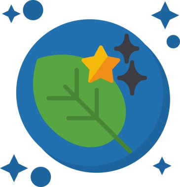 Yıldızlı ağaç, vektör tasarımı