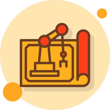 Modern bir simgenin vektör illüstrasyonu